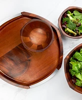 Nambe Rivet Handled Tray