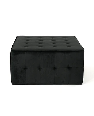 Oversized Tufted Velvet Ottoman for Comfort & Style