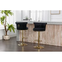 Adjustable Swivel Bar Stools Set for Kitchen
