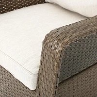 Premium Rattan Swivel Club Chair Set for Outdoor Relaxation and Views