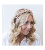 Women s All that Glitters Headband - Rose Gold + White