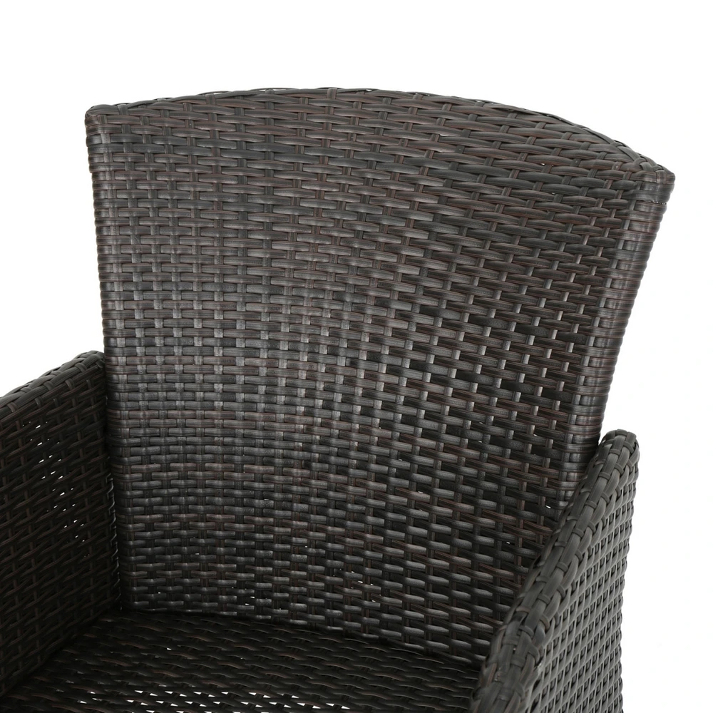 Wicker Patio Dining Chairs - Set of 2, Weather Resistant