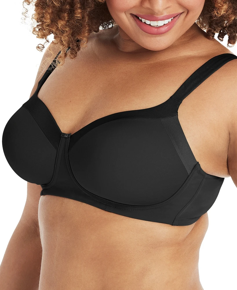 Playtex Women's Secrets Shapes & Supports Balconette Full Figure Wirefree Bra US4824