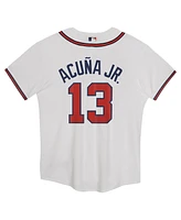 Nike Preschool Ronald Acuna Jr. White Atlanta Braves Home Game Jersey