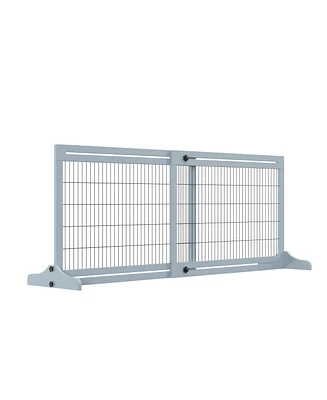 PawHut 72" Slide-Adjust Freesding Pet Gate for Small Dogs Indoor