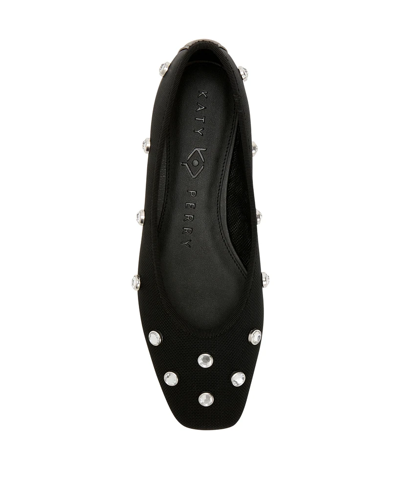 Katy Perry Women's High Rise Crystal Ballet Flats
