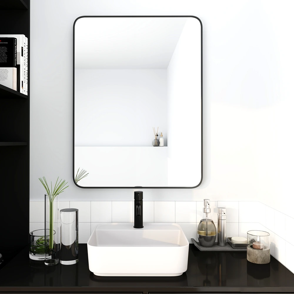 24 X 32 Inch Bathroom Mirror Aluminum Frame