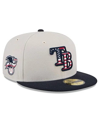 New Era Men's Black Tampa Bay Rays 2024 Fourth of July 59FIFTY Fitted Hat
