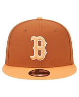 New Era Men's Brown Boston Red Sox Spring Color Two-Tone 9FIFTY Snapback Hat
