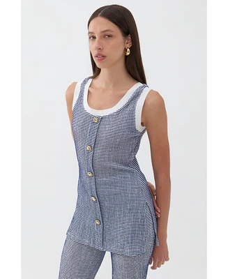Nocturne Women's Striped Blouse