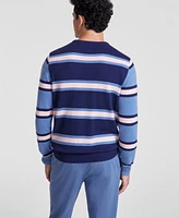 Club Room Men's Mixed Stripe V-Neck Sweater, Created for Macy's