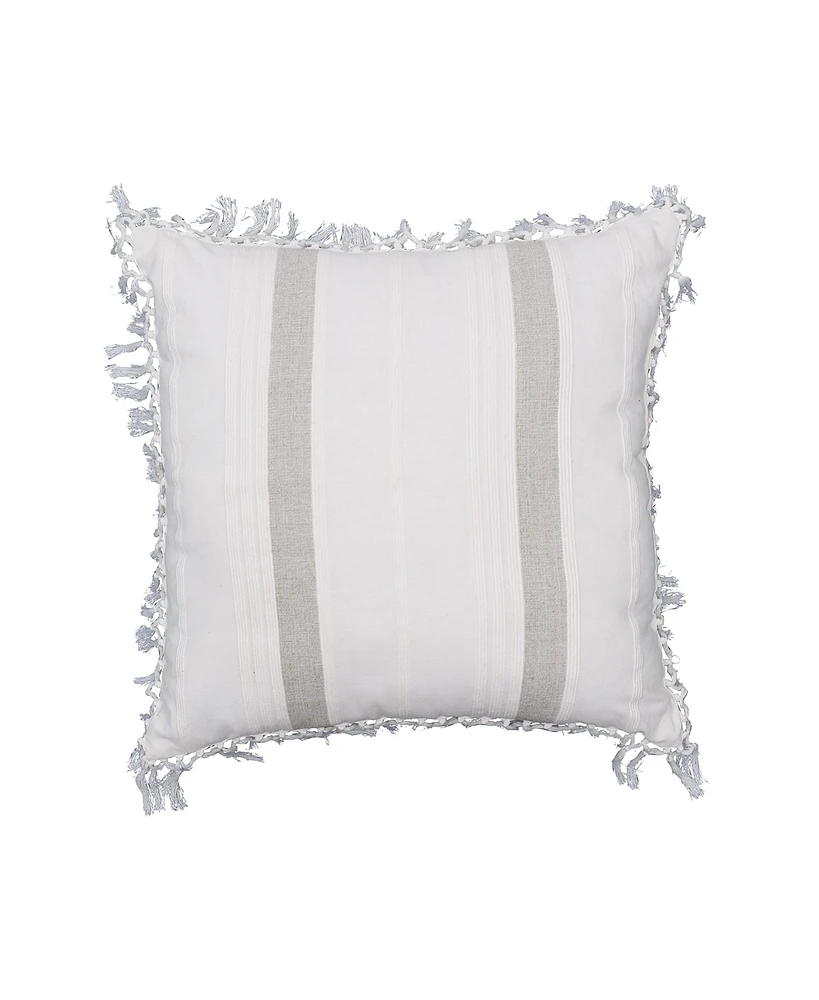 20" x Nathan Dune Striped Woven Square Accent Pillow