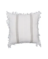 20" x Nathan Dune Striped Woven Square Accent Pillow