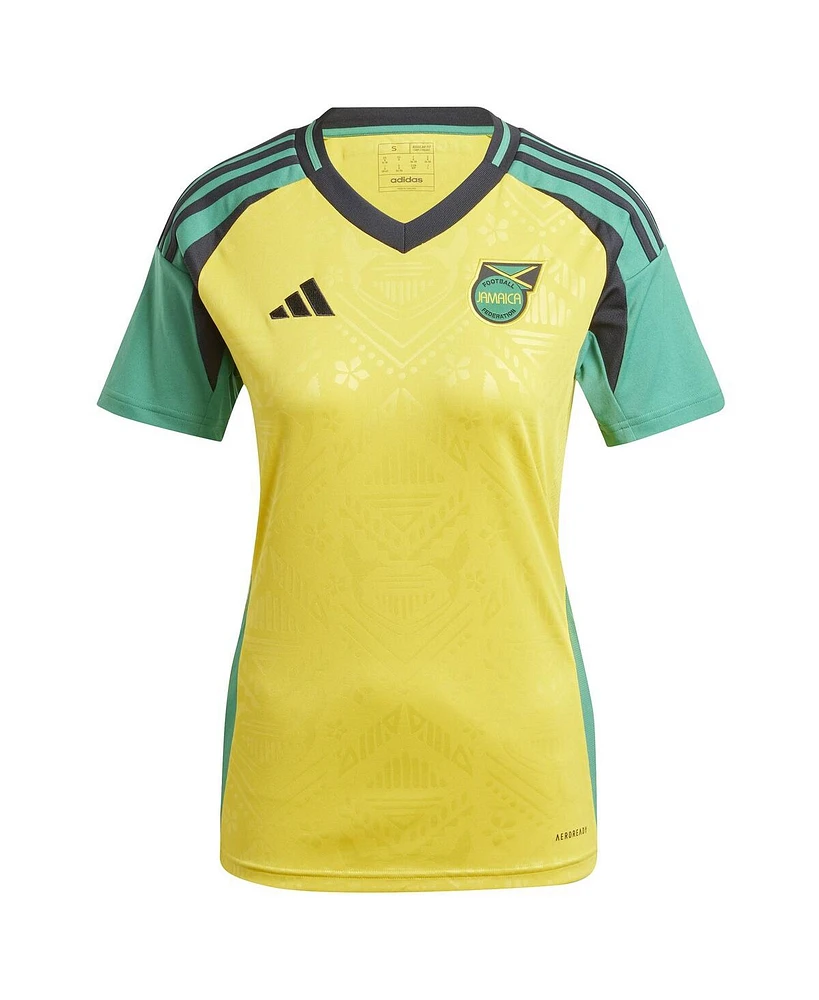 Adidas Women's Yellow Jamaica National Team 2024 Home Replica Jersey