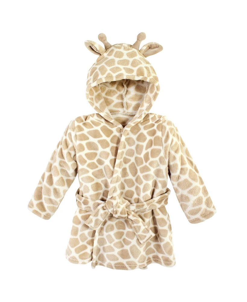 Hudson Baby Boys Unisex Plush Comfort Robe for Aquatic Settings