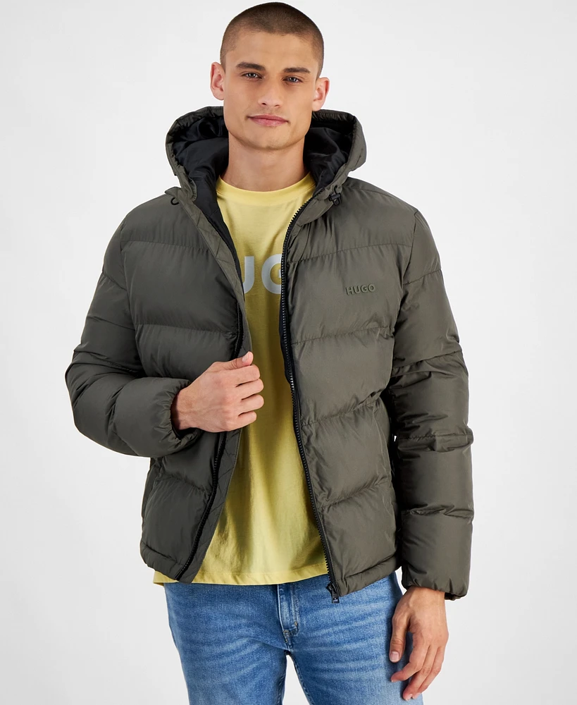 Hugo by Hugo Boss Men's Beazly2435 Slim-Fit Quilted Full-Zip Puffer Jacket