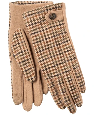 Lauren Ralph Lauren Menswear Pattern Touch Gloves with Button