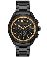 Michael Kors Men's Accelerator 2.0 Chronograph Black Stainless Steel Watch 44mm