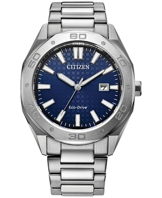 Citizen Eco-Drive Men's Weekender Stainless Steel Bracelet Watch 41mm