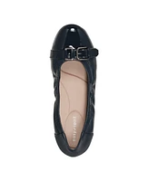 Easy Spirit Women's Kenna Buckle Slip-On Ballet Flats