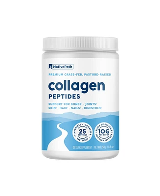 NativePath Collagen Peptides Protein - Hydrolyzed Type 1 & 3 Collagen Powder for Skin, Hair, Nails - 8.8 oz (25 Servings)