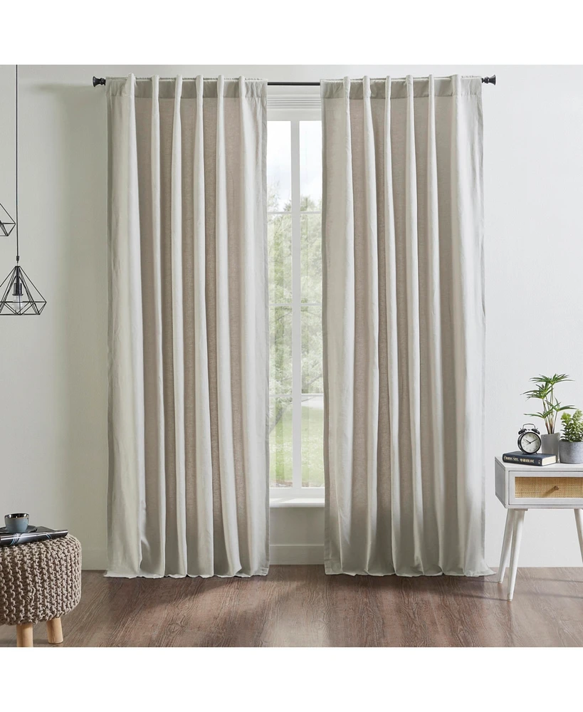 Ihi Home Kendall Linen Cotton Curtain Panel