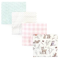 Hudson Baby Cotton Flannel Receiving Blankets, -Pack