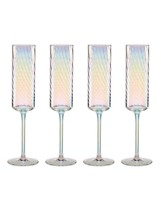 Lenox Tuscany Classics Iridescent Flutes, Set Of 4