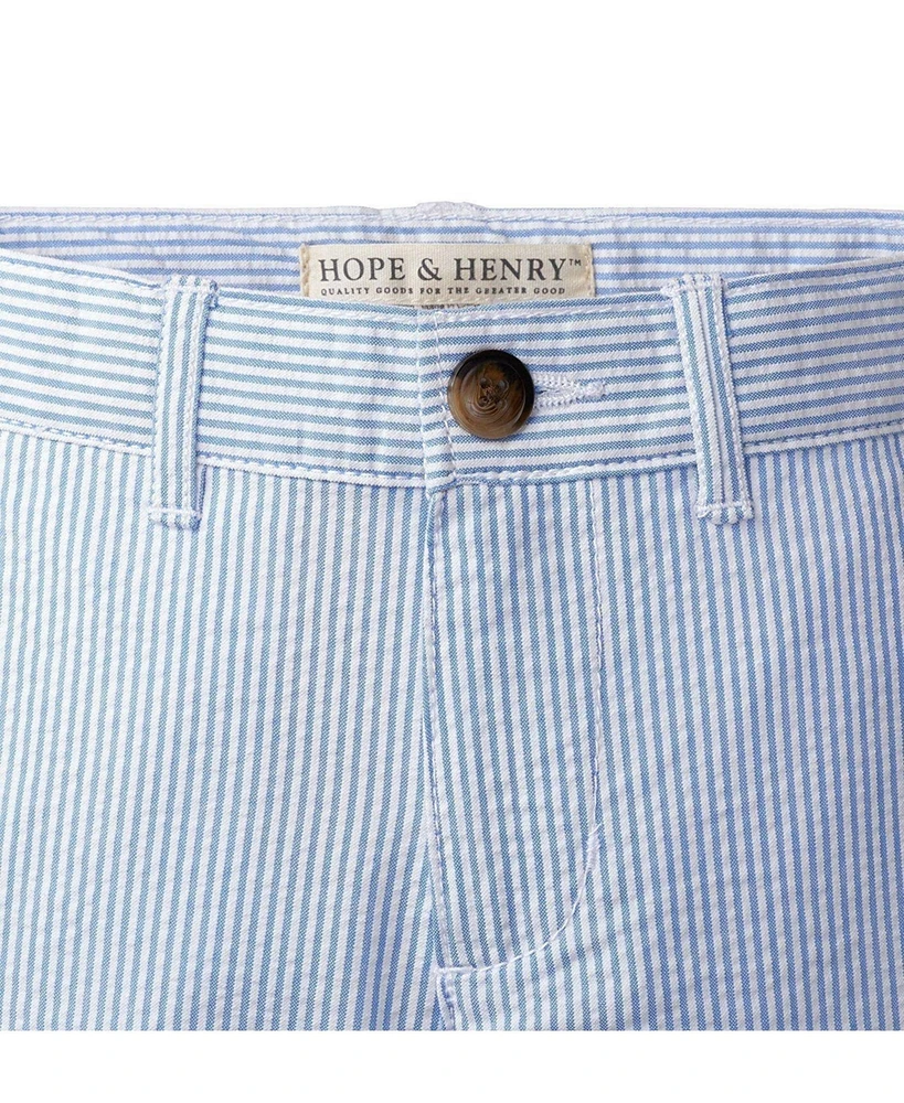 Hope & Henry Big Boys Cotton Seersucker Suit Pant