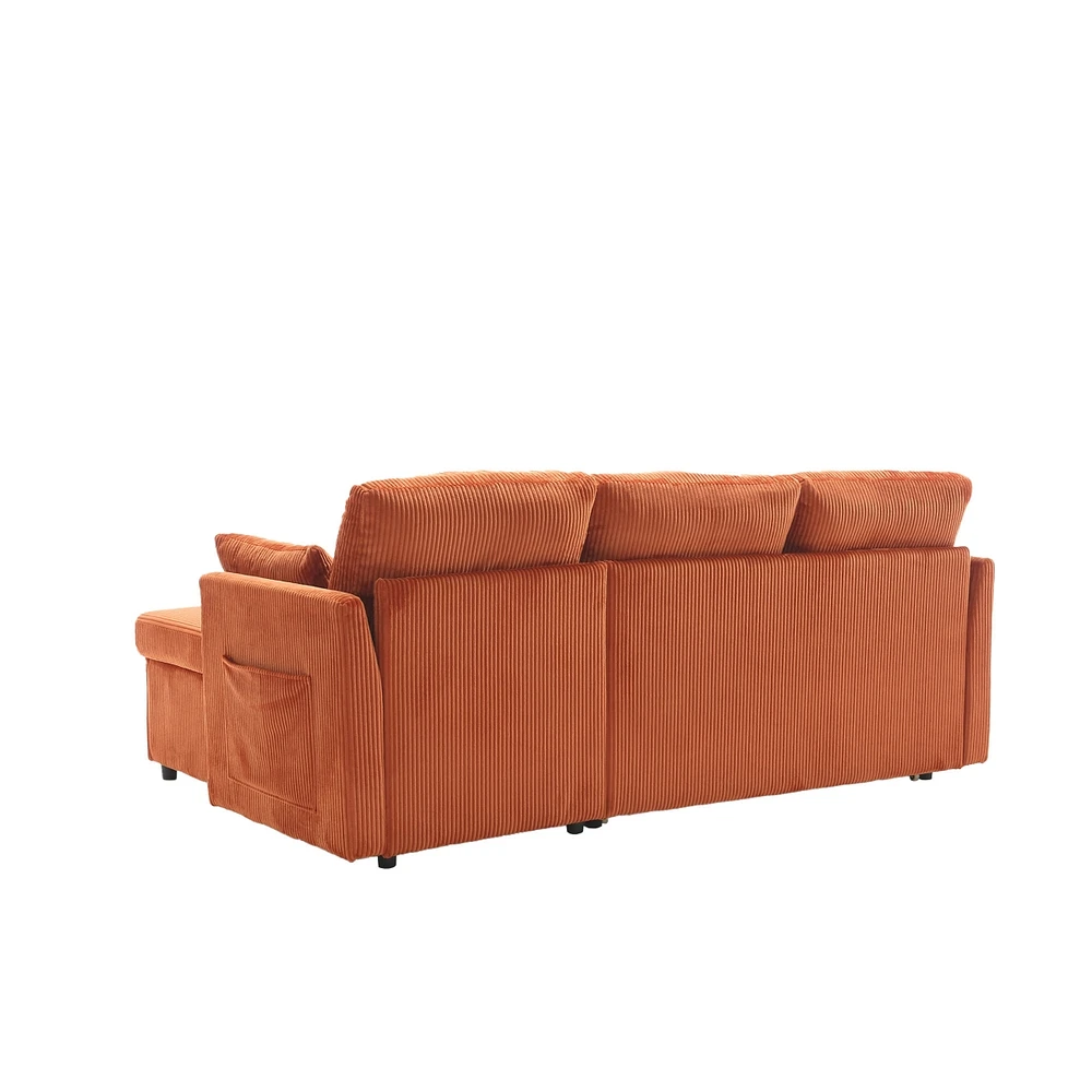 Spacious and Durable Modular Sectional Sofa with Hidden Storage