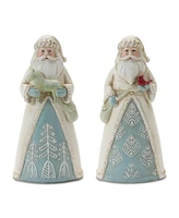 Slickblue Winter Santa Figurine Set of 6 for Seasonal Decor
