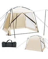 Screen Dome Camping Tent for 6-8 People with 4-Side Mesh Walls Carrying Bag