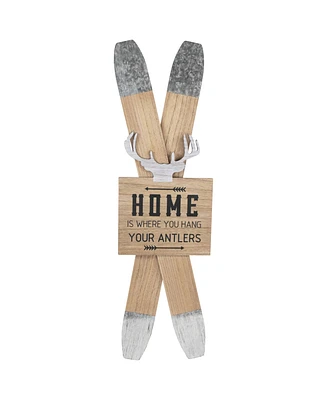 Northlight Wooden "Home is Where You Hang Your Antlers" Ski's