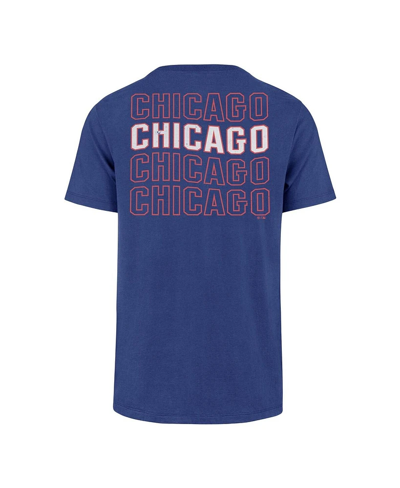 '47 Brand Men's Royal Chicago Cubs Hang Back Franklin T-Shirt