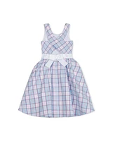 Hope & Henry Little Girls Sleeveless Special Occasion Party Dress with Cross Back Detail