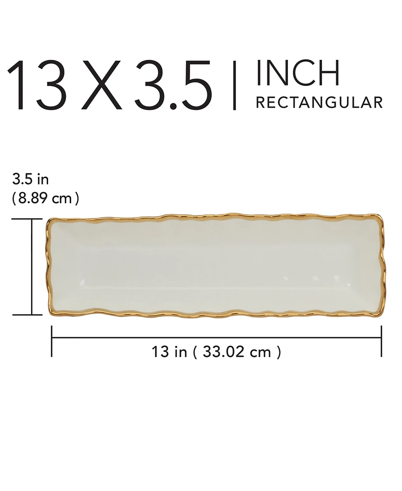 Certified International Regency Porcelain Cracker Tray