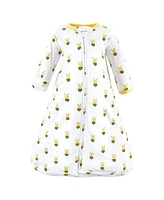 Hudson Baby Girls Cotton Long-Sleeve Wearable Sleeping Bag
