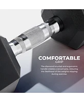 Sunny Health & Fitness Core Fit Hex Style Dumbbells 10-Pound (Pair)