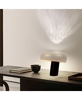 Kingpin 10" Modern Led Table Lamp with Marble Base