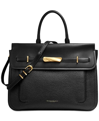 Donna Karan New York Oceanside Top Handle Leather Satchel