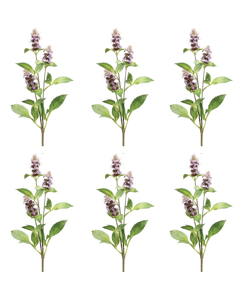 Slickblue Buddleia Stem for Elegant Floral Arrangements and Home Decor (Set of 6)