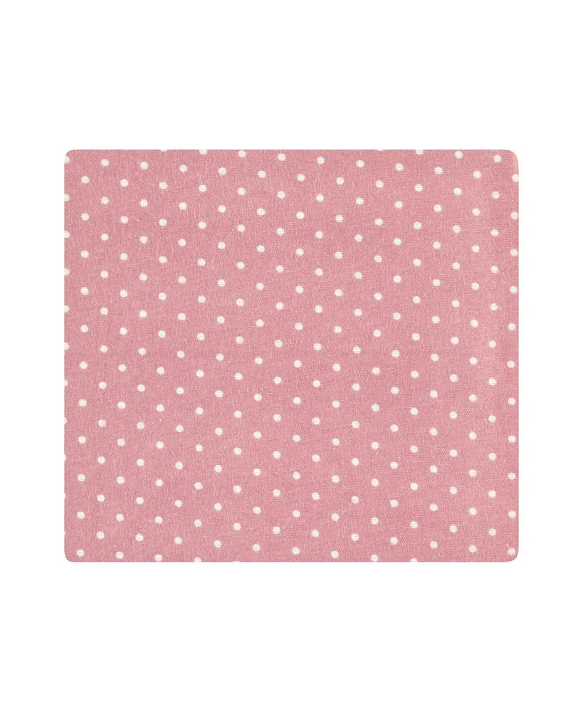 Hudson Baby Infant Girls Cotton Flannel Receiving Blankets, Pink Tulips, One