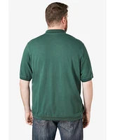 KingSize Big & Tall No Tuck Pocket Shrink-Less Cotton Polo Shirt