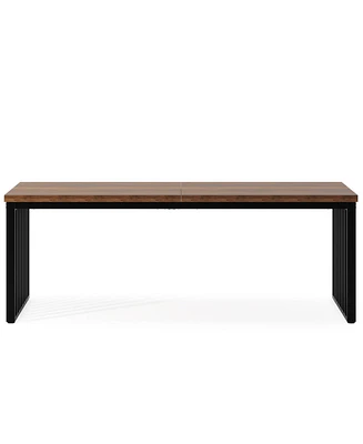 Tribesigns 6.56 ft Conference Table, Large Rectangle Meeting Seminar Table, Industrial Long Business Table for 6-8 People (without Chair)