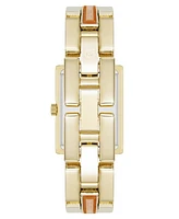 Anne Klein Women's Quartz Red Aventurine Gemstone Accented Gold-Tone Alloy Metal Bracelet Watch, 21mm