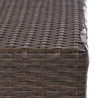 Modern Woven Outdoor Side Table for Patio or Deck