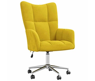 Relaxing Chair Mustard Yellow Velvet
