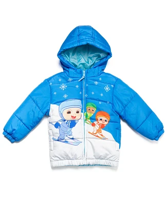 CoComelon Baby Boys Zip Up Winter Coat Puffer Jacket