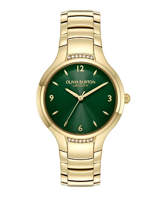 Olivia Burton Women's Lea Gold-Tone Stainless Steel Watch 34mm