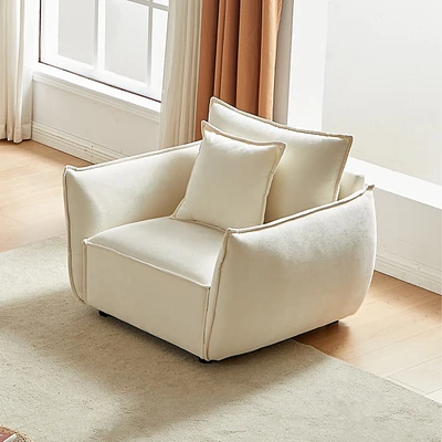 Minimalist 44" Sofa for Living Rooms and Offices